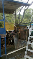 This side rear has been cut out Motorhome Project