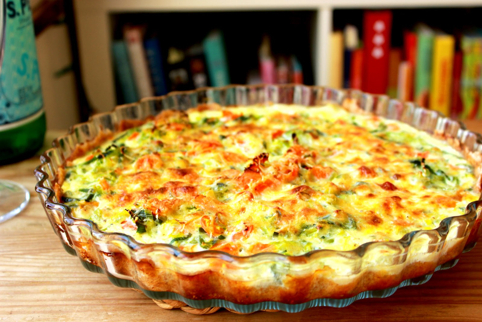 Maria's foods Leek and Carrot Quiche with Graham Crust