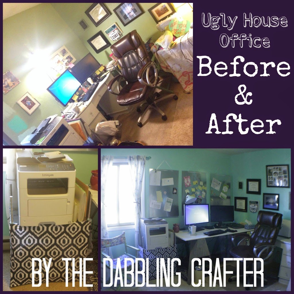 Ugly House Office Renovation Reveal The Dabbling Crafter