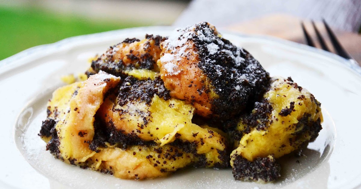 Poppy Seed Bread Pudding made with Coconut Milk Mákos Guba