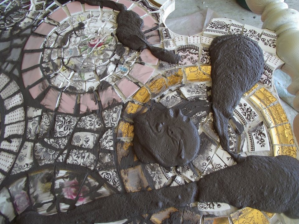 The Vintage Butterfly How to Make a Mosaic Headboard The Lost Post