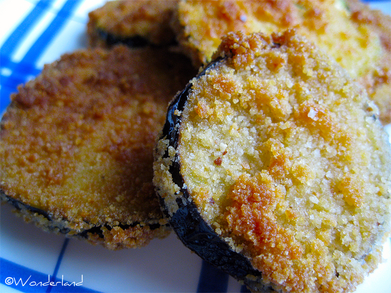 Wonderland Cookings Crispy zucchini & eggplant medallions