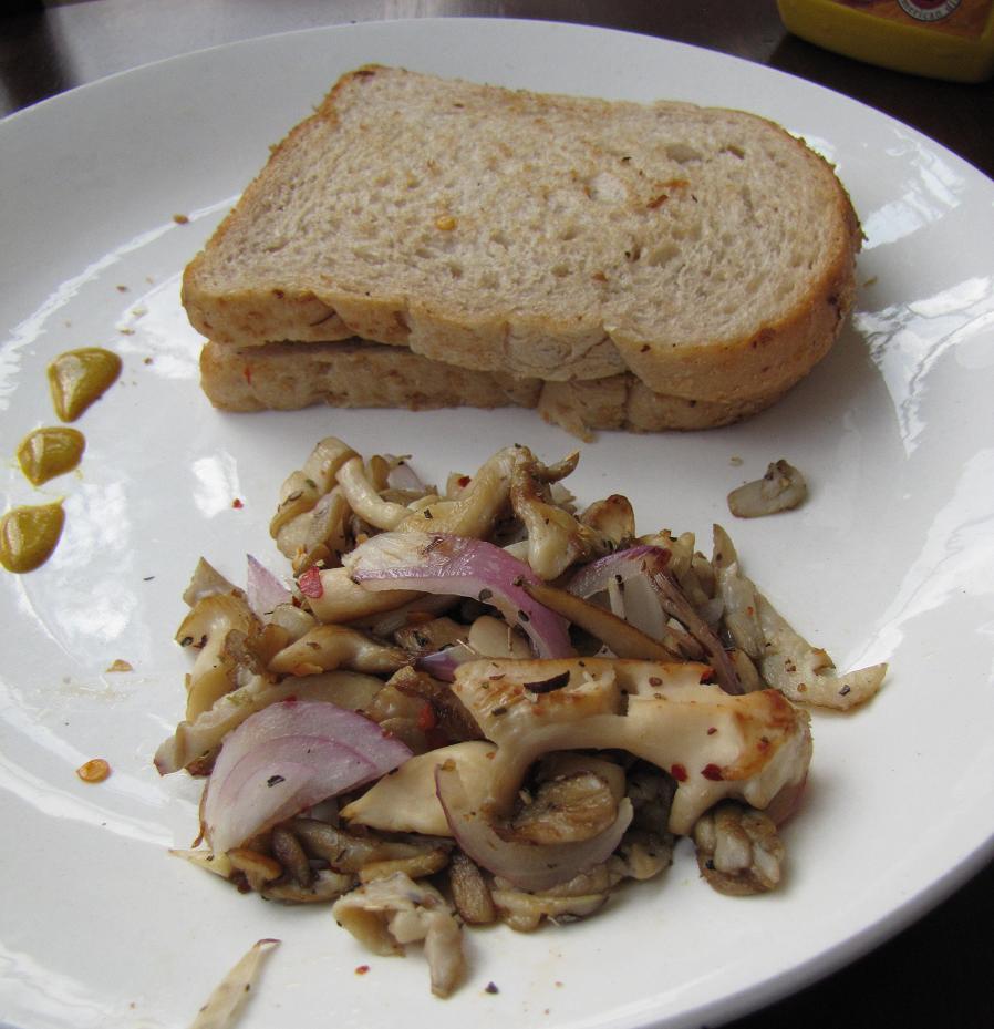 Super Yummy Recipes A Simple Oyster Mushroom Stir Fry and Sandwich