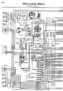 repair-manuals: Mercedes-Benz 220SE 1961-65 Wiring Diagrams