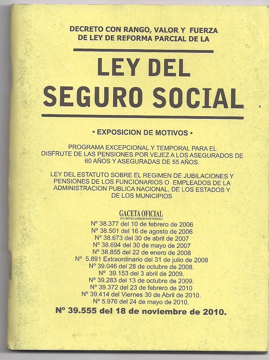 LEY SEGURO SOCIAL 1973 ley seguro social 1973: