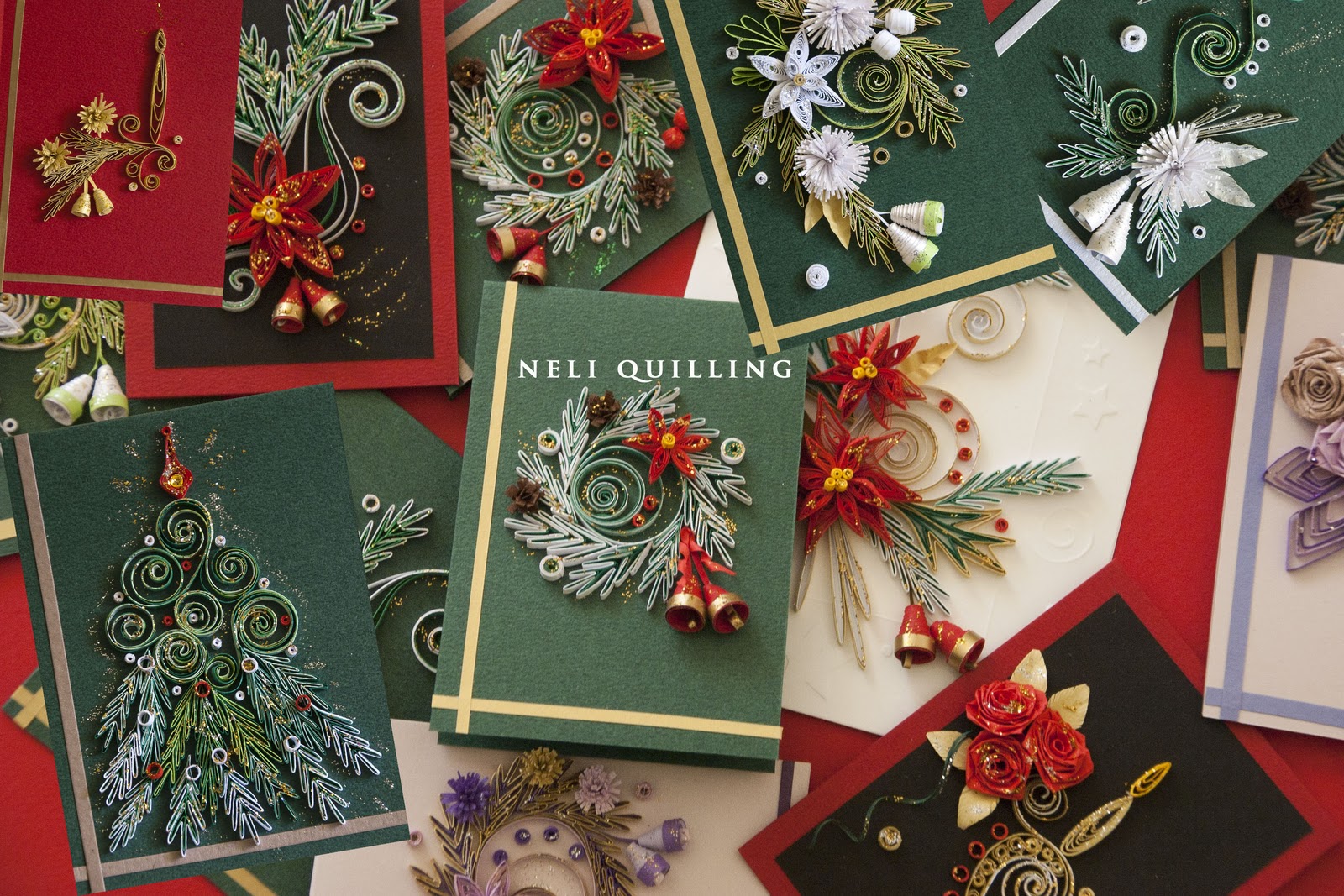 Neli Quilling Art: Quilling cards - Christmas