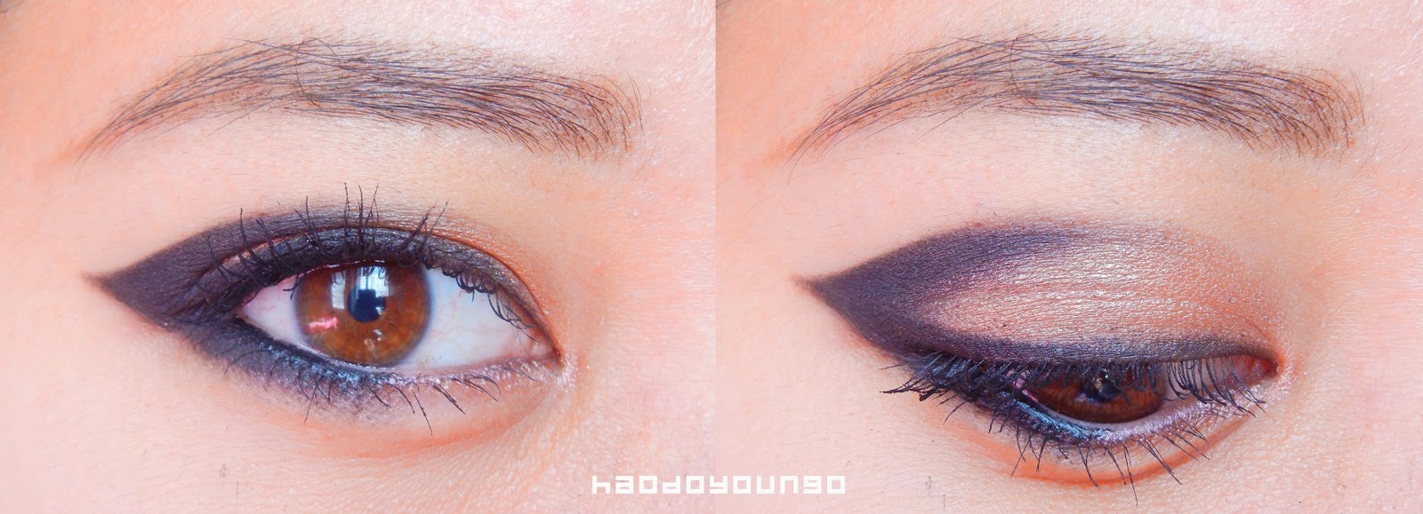Pictorial Graphic Eyeliner on Hooded Eyes haodoyoungo