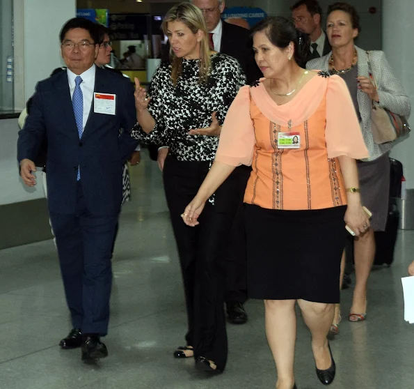 The Queen will be in ManilaBSP Governor Amando Tetangco and DFA Ambassador Evelyn Austria-Garcia . Permanent Representative, Permanent Mission to the United Nations in New York, USA.