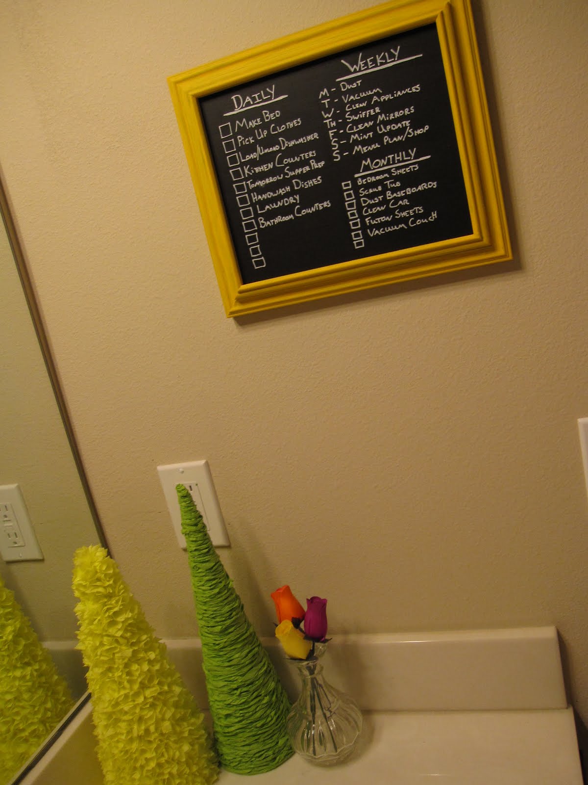 In.Progress Chalkboard Cleaning List