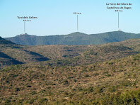 La Torre del Moro de Castellnou de Bages des del Camí del Serrat del Maurici La Torre del Moro de Castellnou de Bages des del Camí del Serrat del Maurici