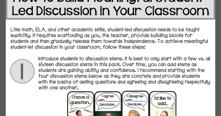 Crystal's Classroom: How to Build Meaningful Student-Led Discussion