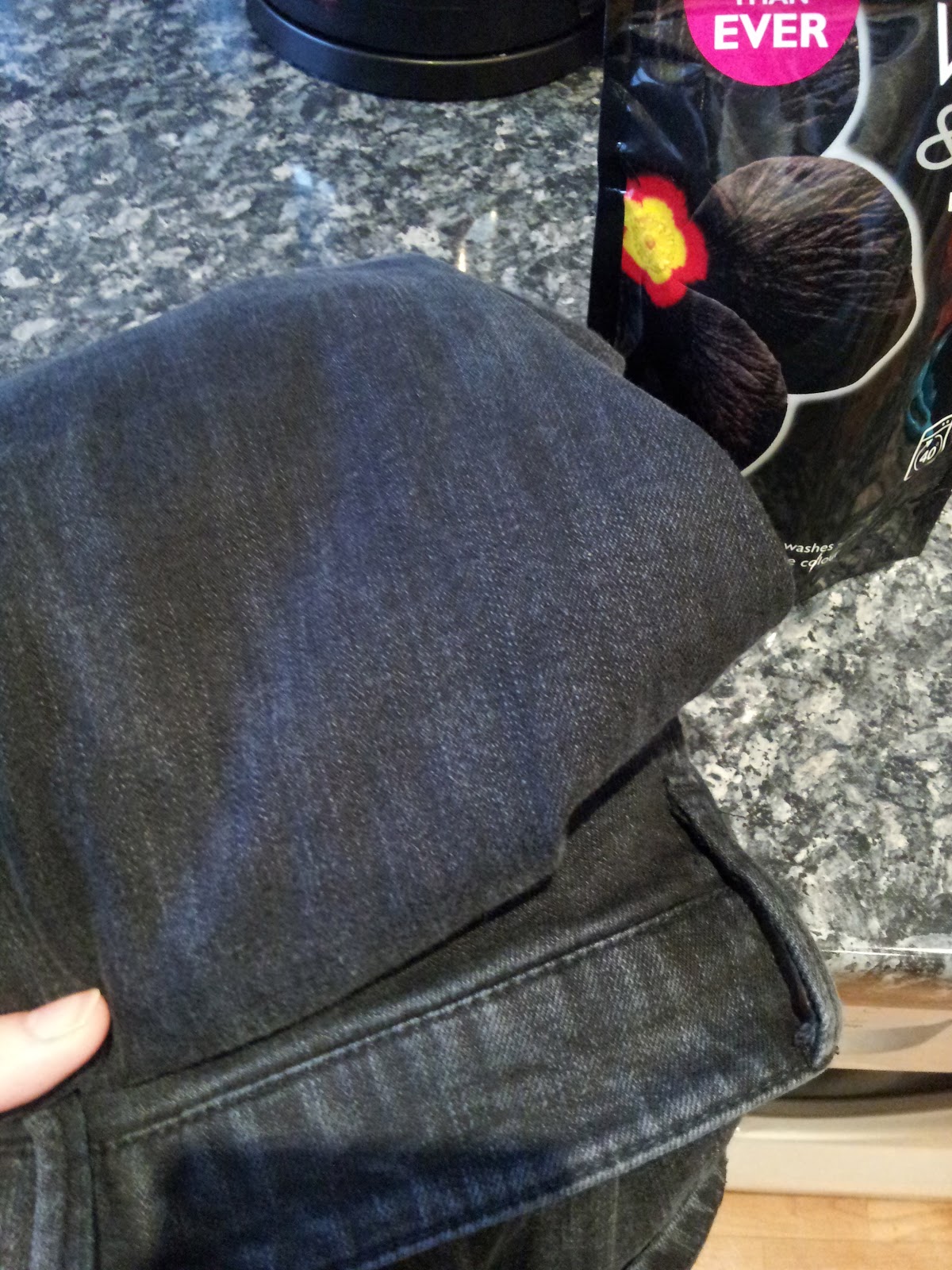 Water Lily Wishes Make do and mend... bringing black jeans back to life