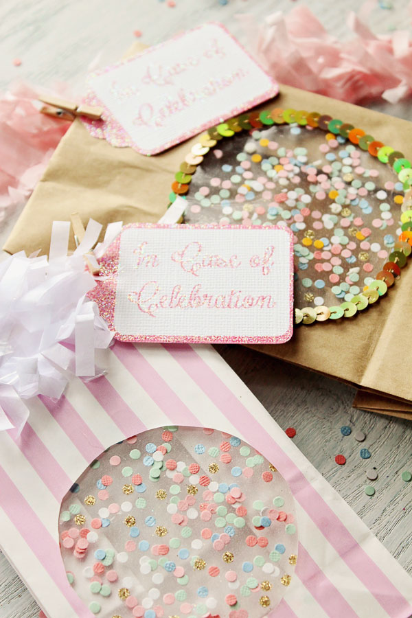 Icing Designs DIY Confetti Window Treat Bags