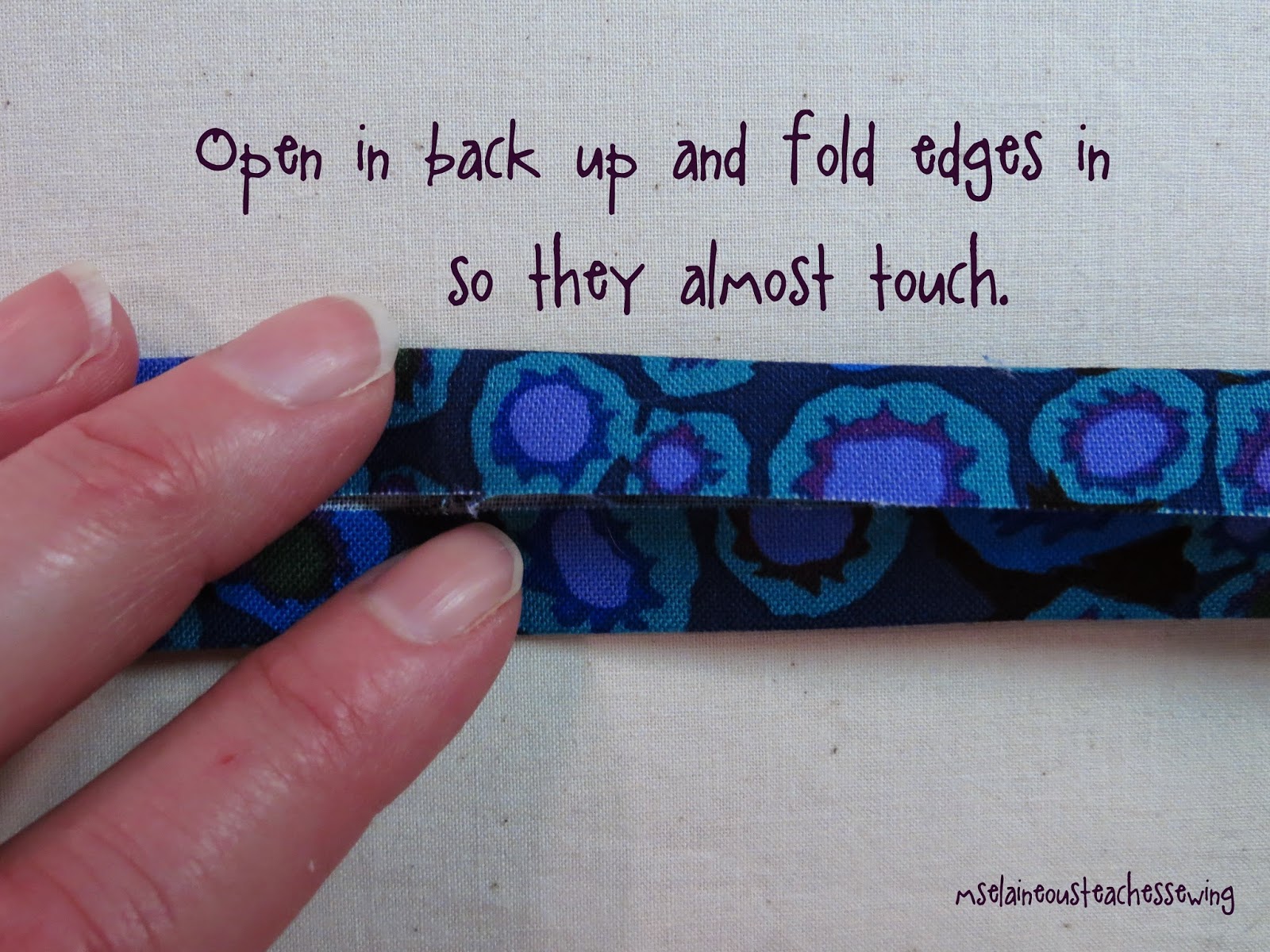 Ms. Elaineous Teaches Sewing How to Make Extra Wide Double Fold Bias Tape