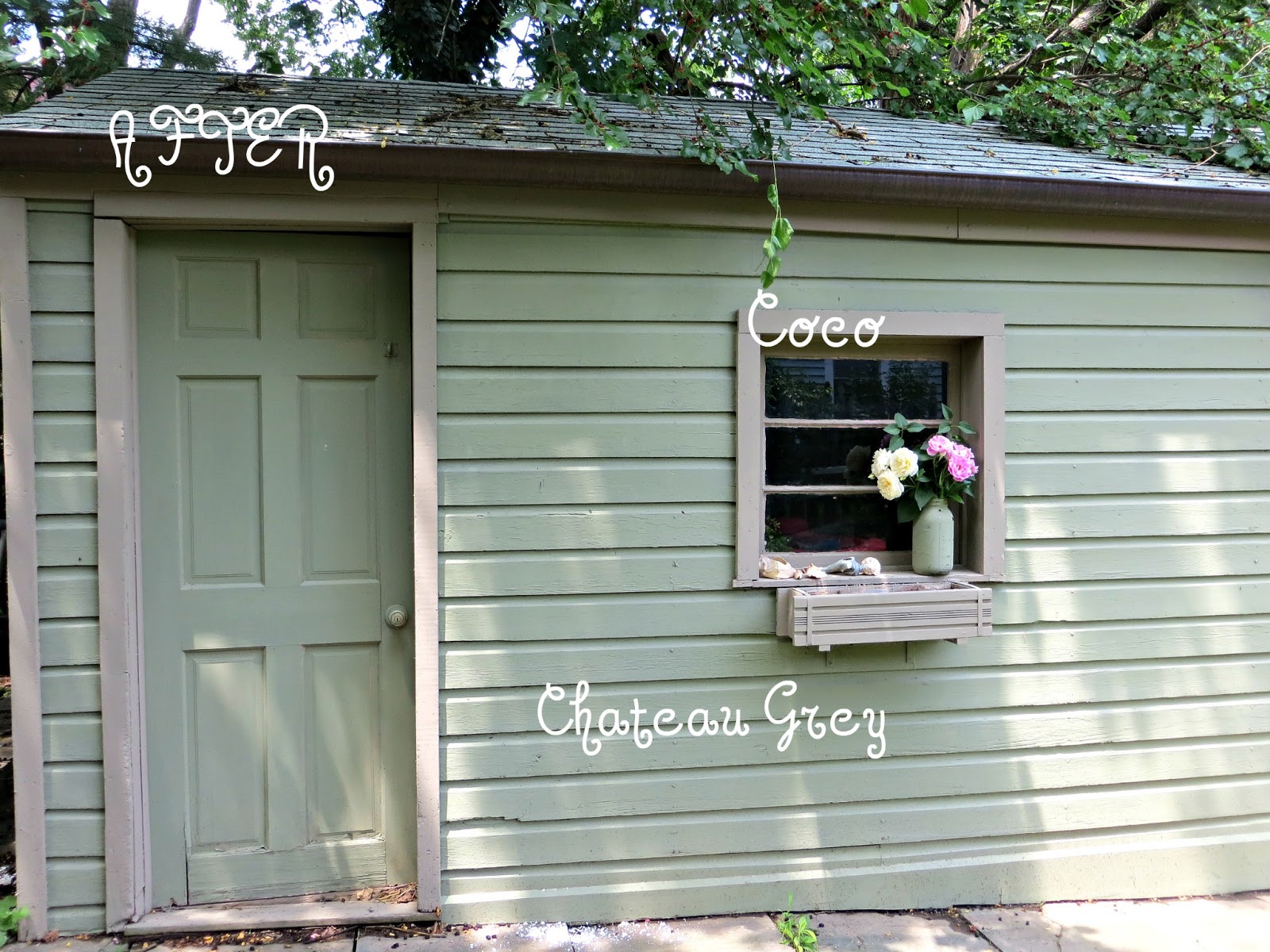 Madame Heather Annie Sloan Chalk Painted Shed {You can DIY}