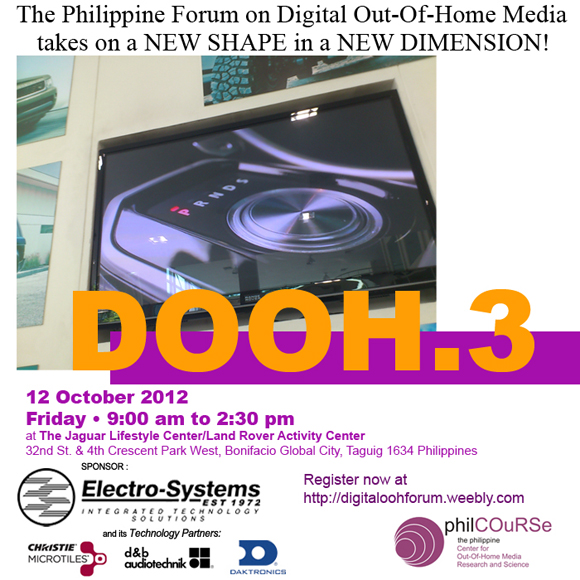 The Philippines' Event for Digital Out-Of-Home Media Happens at the BGC on October 12!