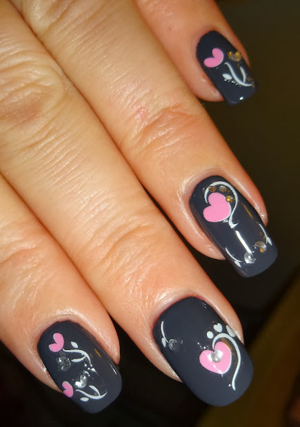 romantic valentines day nail