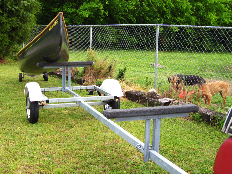 Gary's Outdoor Wanderings2 LOADING THE CANOE ONTO THE CANOE TRAILER