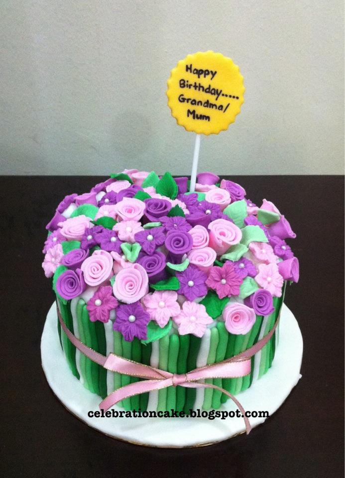 Celebration Cake Flower Theme Cake