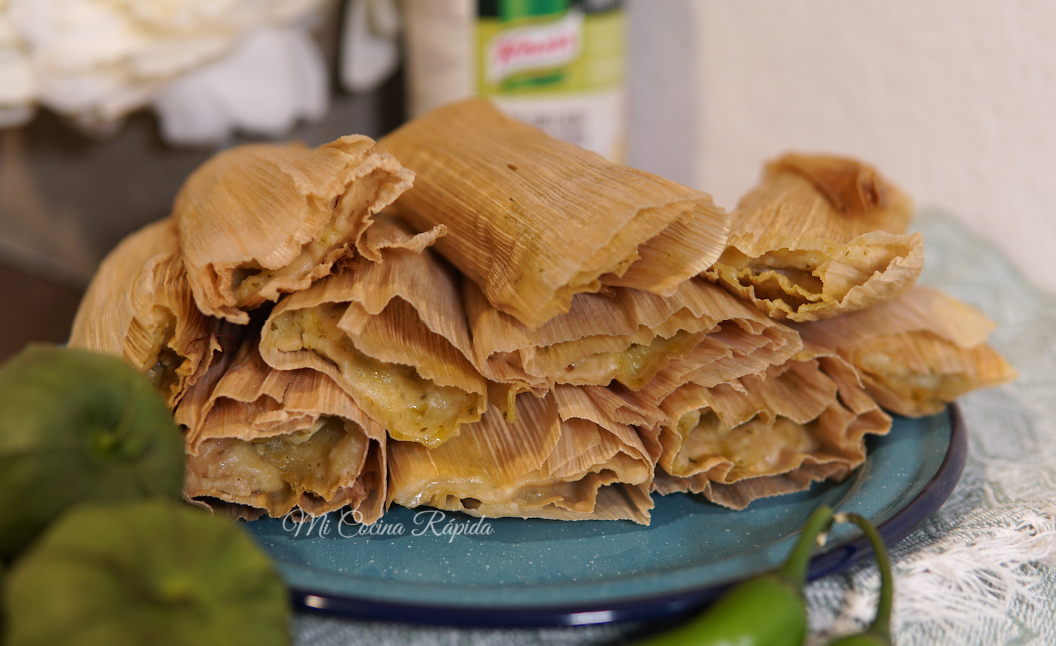 Tamales Verdes de Pollo Receta Fácil Mi Cocina Rápida