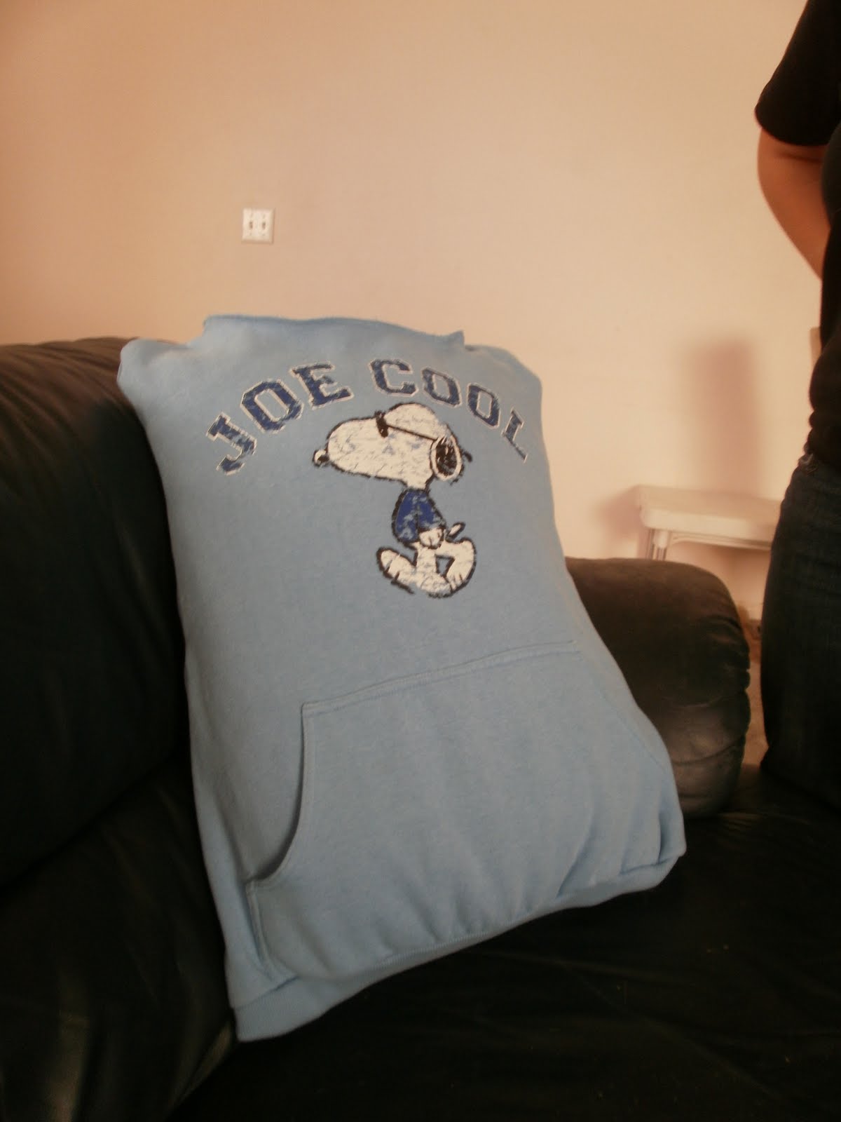 Anxiety and Coffee Turning a Hoodie into a Pillowcase