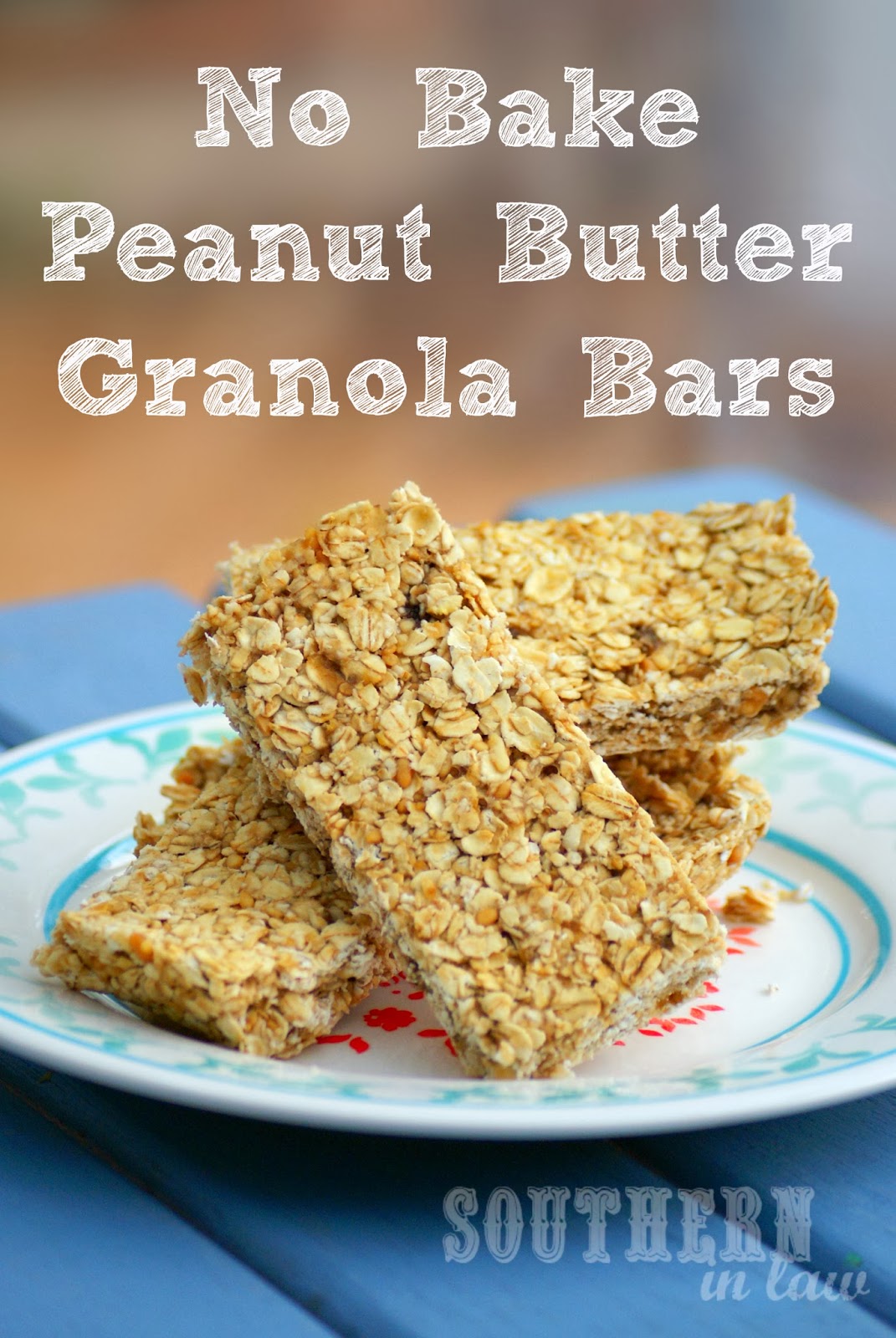 Southern In Law Recipe No Bake Peanut Butter Banana Granola Bars