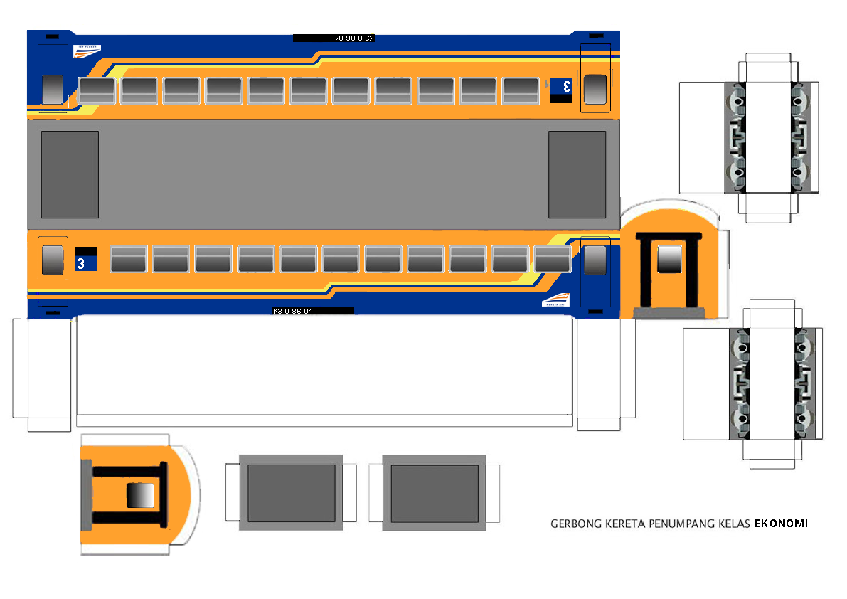 paper craft kereta api indonesia Paper Craft kereta api indonesia