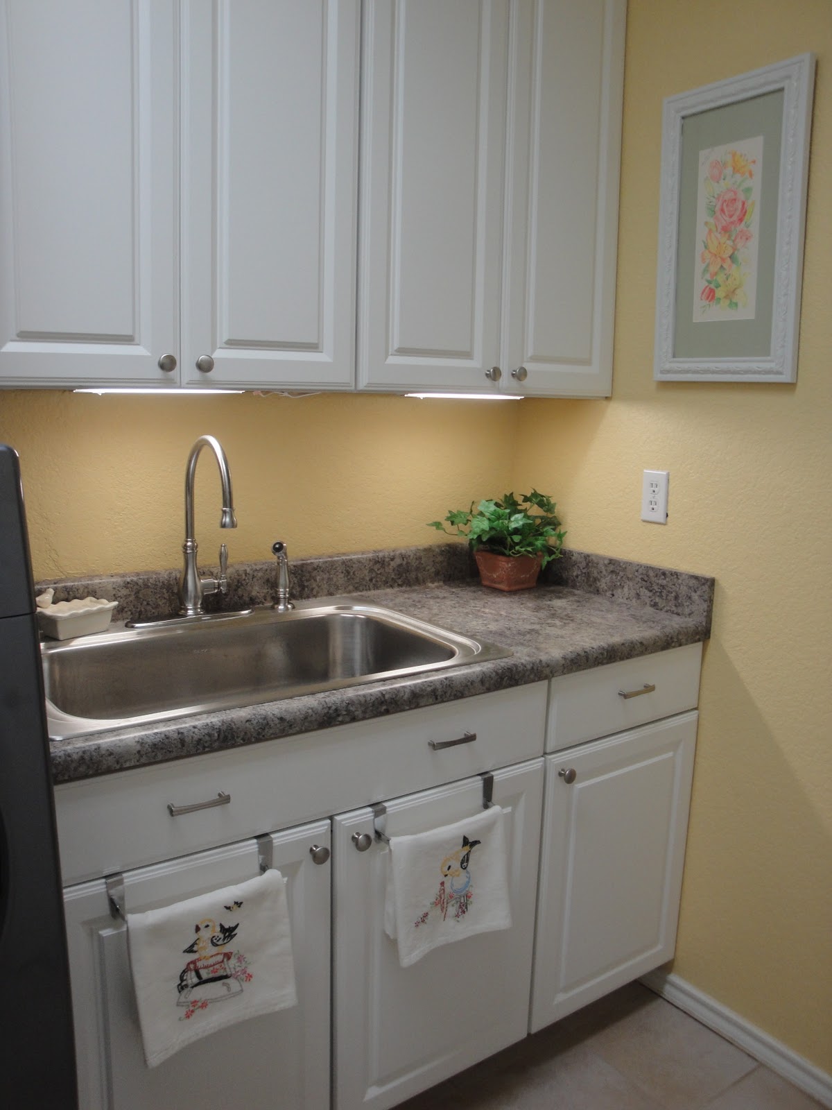 Vintage Linen Treasures: New and Improved Laundry Room