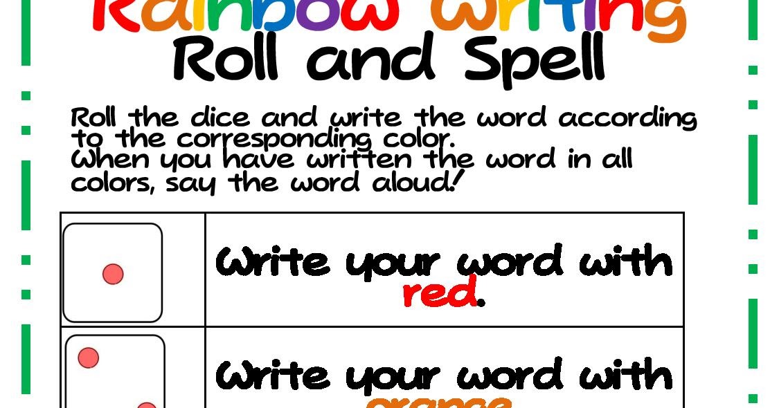 Phillips' Phaves: Rainbow Writing Freebie