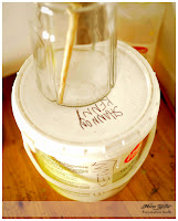 a large bucket in a studio