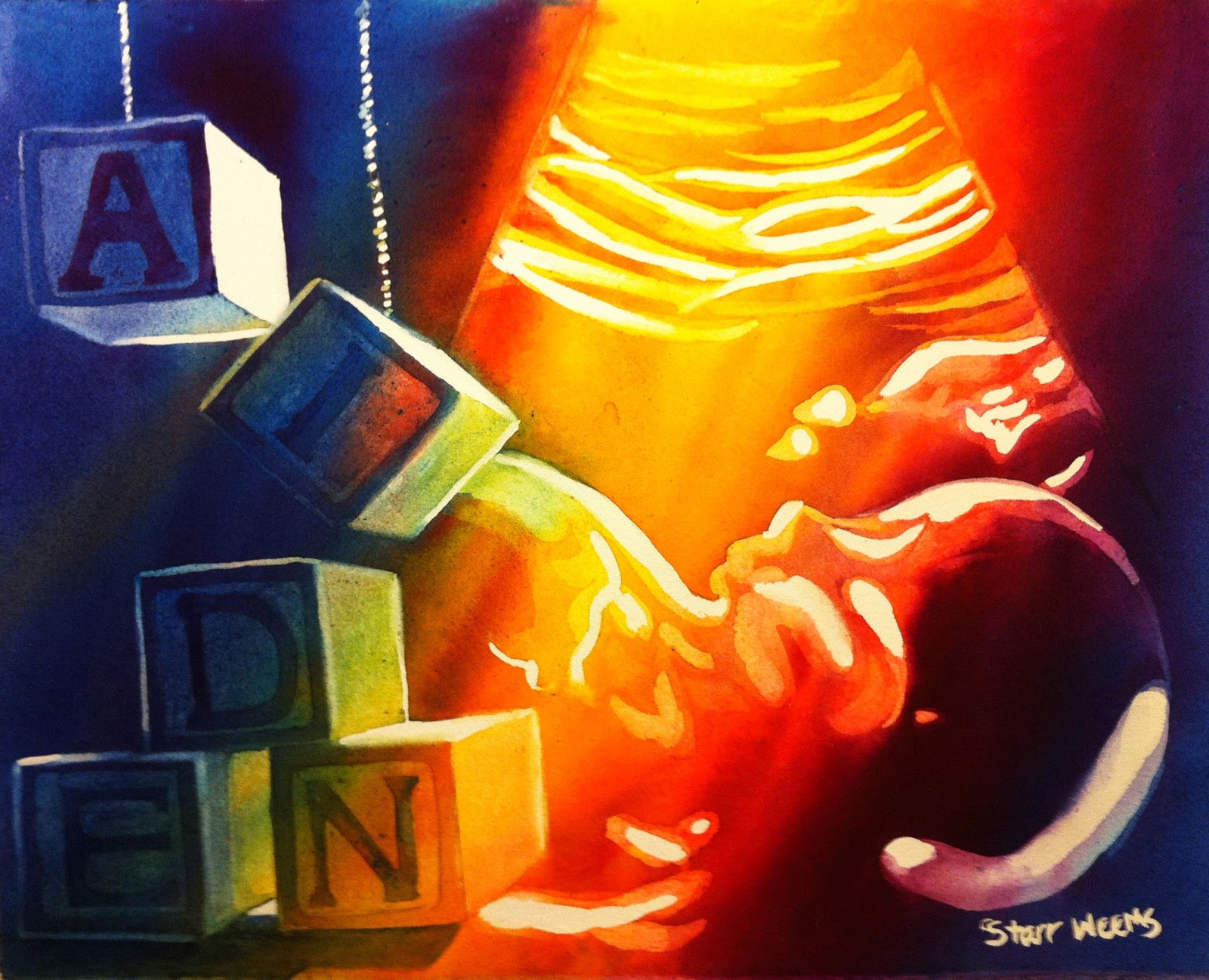 Starr Weems Art Blog Start to Finish How Ultrasound Art is Made