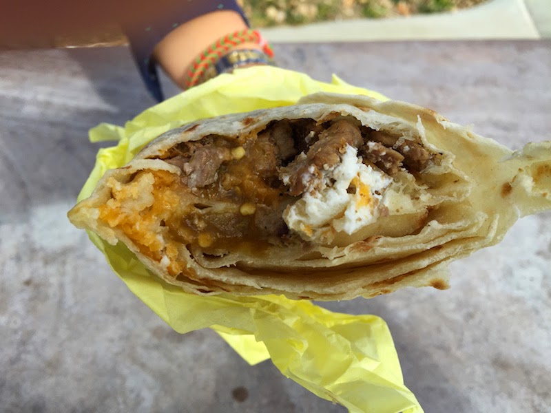 California Burrito at Juanita's Taco Shop in Encinitas, CA (near San Diego)