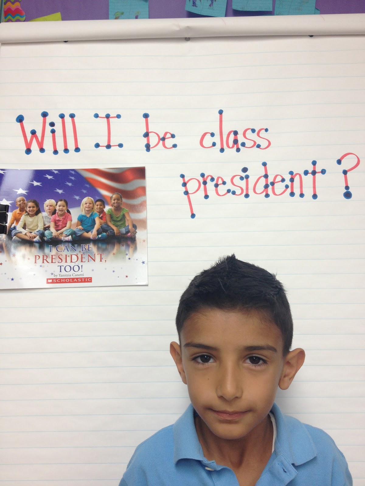 1st Grade F.L.A.G. Class President Candidates