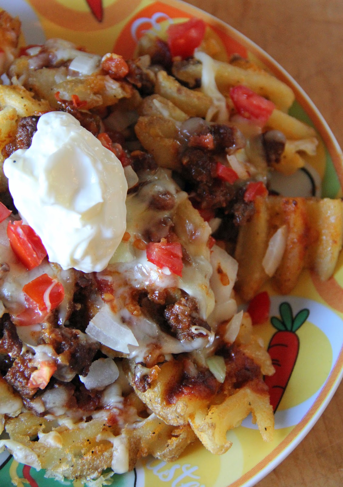 Jo and Sue Chili Nacho Waffle Fries