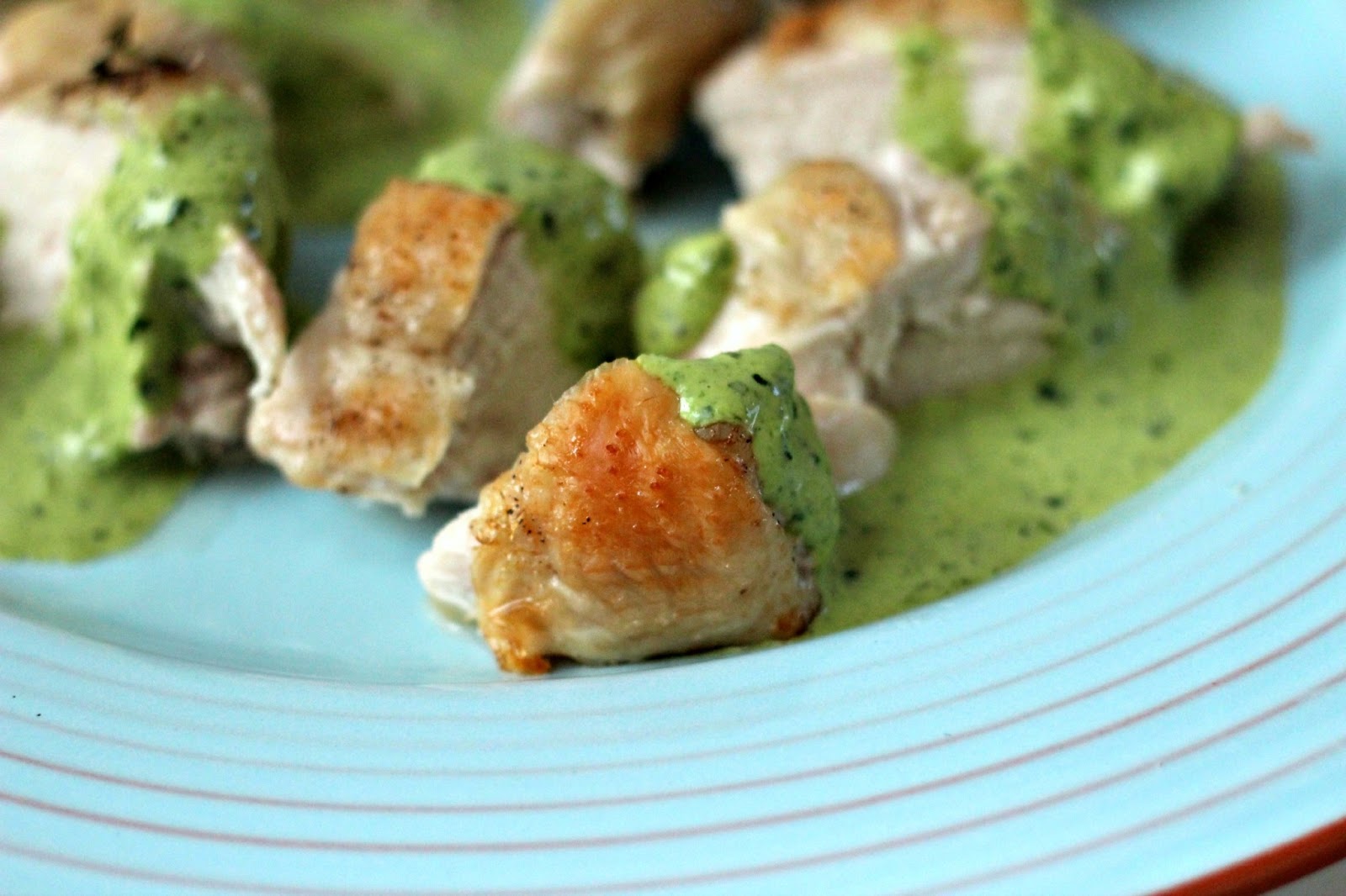 Milk and Honey Chicken with Tarragon Salsa Verde