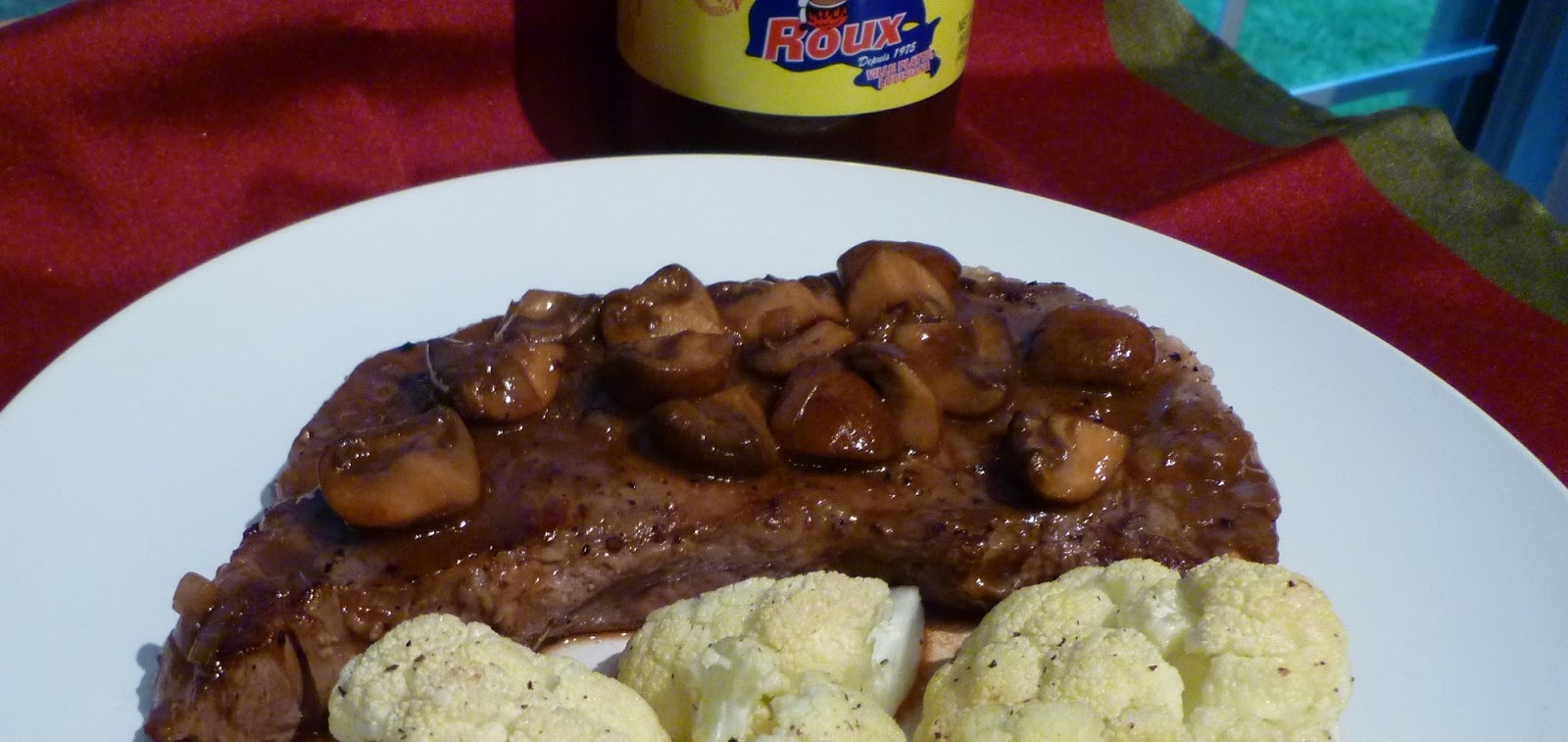 37 Cooks Strip Steak with MushroomThyme Sauce