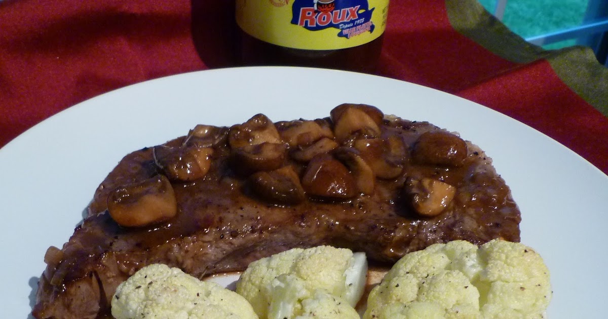 37 Cooks Strip Steak with MushroomThyme Sauce