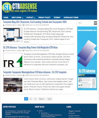 SL CTR Adsense - Template blog untuk ningkatin CTR Iklan Google Adsense