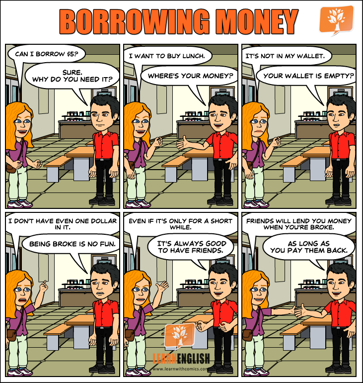 Borrowing money | Learn English With Comics