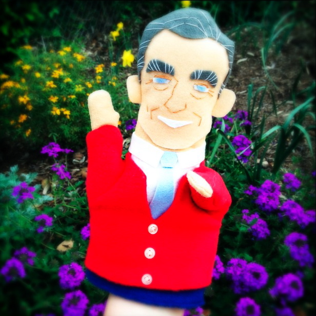 alicia policia Mister Rogers Hand Puppet