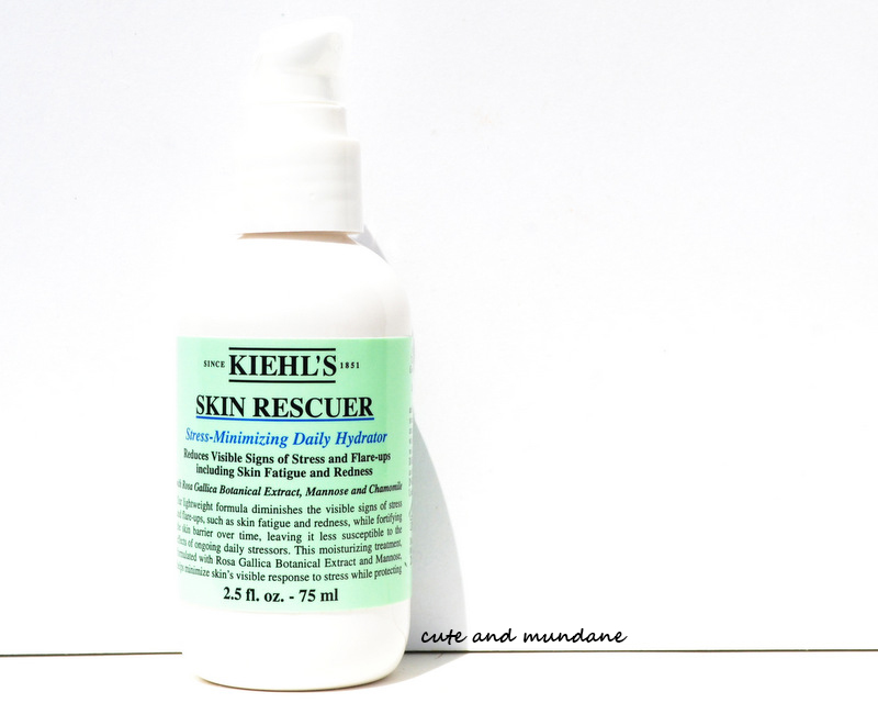 Cute and Mundane Kiehl's Skin Rescuer moisturizer review + photos