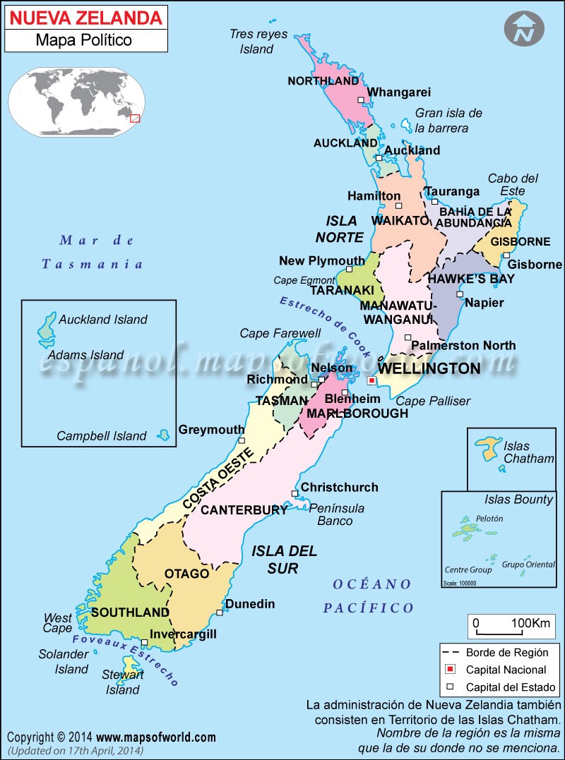 Geopolítica UNLAM 2015 CARTOGRAFIA DE NUEVA ZELANDA