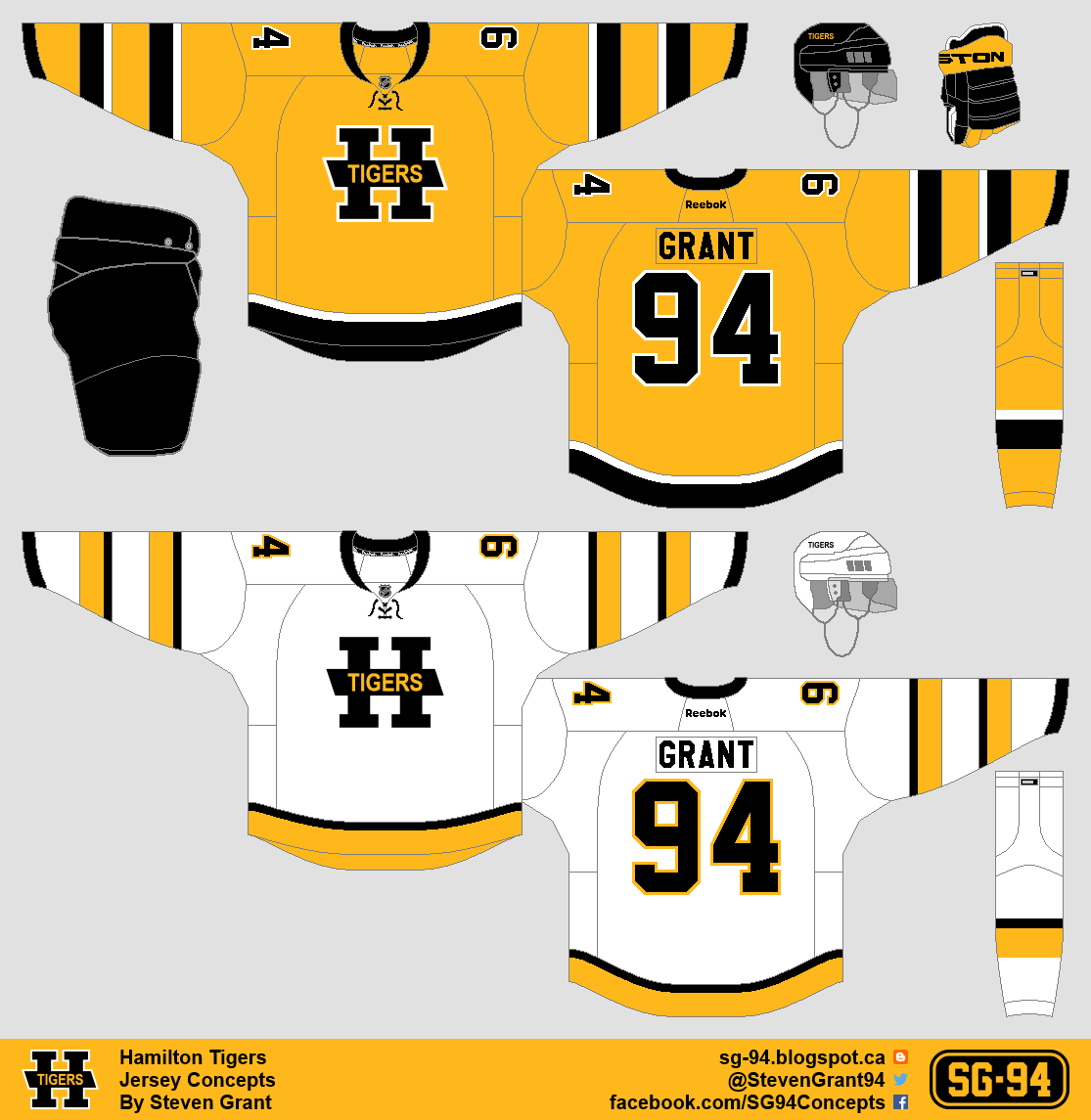HockeyJerseyConcepts Hamilton Tigers