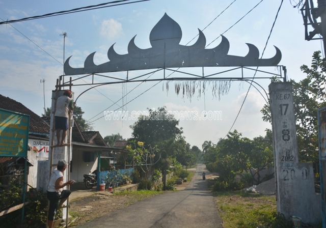 Sambut HUT Kemerdekaan ke70, Warga di Lampung Percantik Sambut HUT Kemerdekaan ke70, Warga di Lampung Percantik