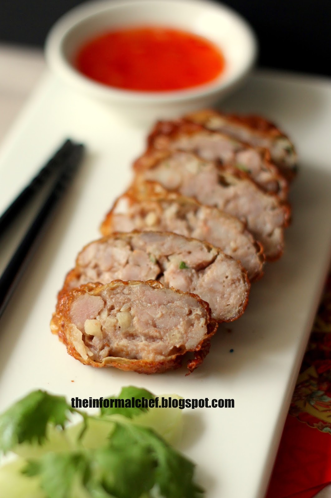 The Informal Chef Chinese New Year Dinner Five Spice Meat Roll/Ngoh