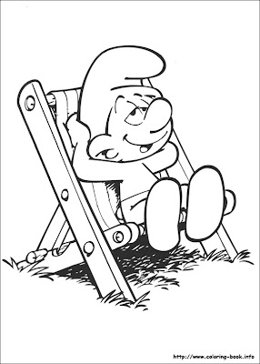 Smurf Coloring Pages