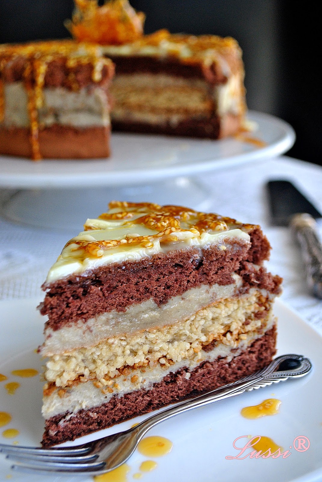 Lussi`s World of Artcraft Една поразлична торта Торта с халва