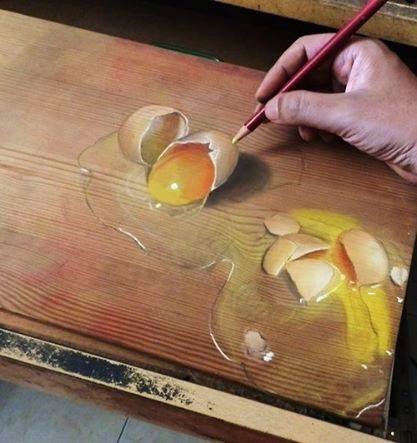 3D painting on wood