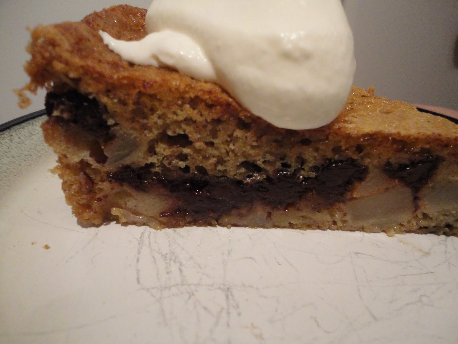 Sage Sprout Bittersweet Chocolate and Pear Cake