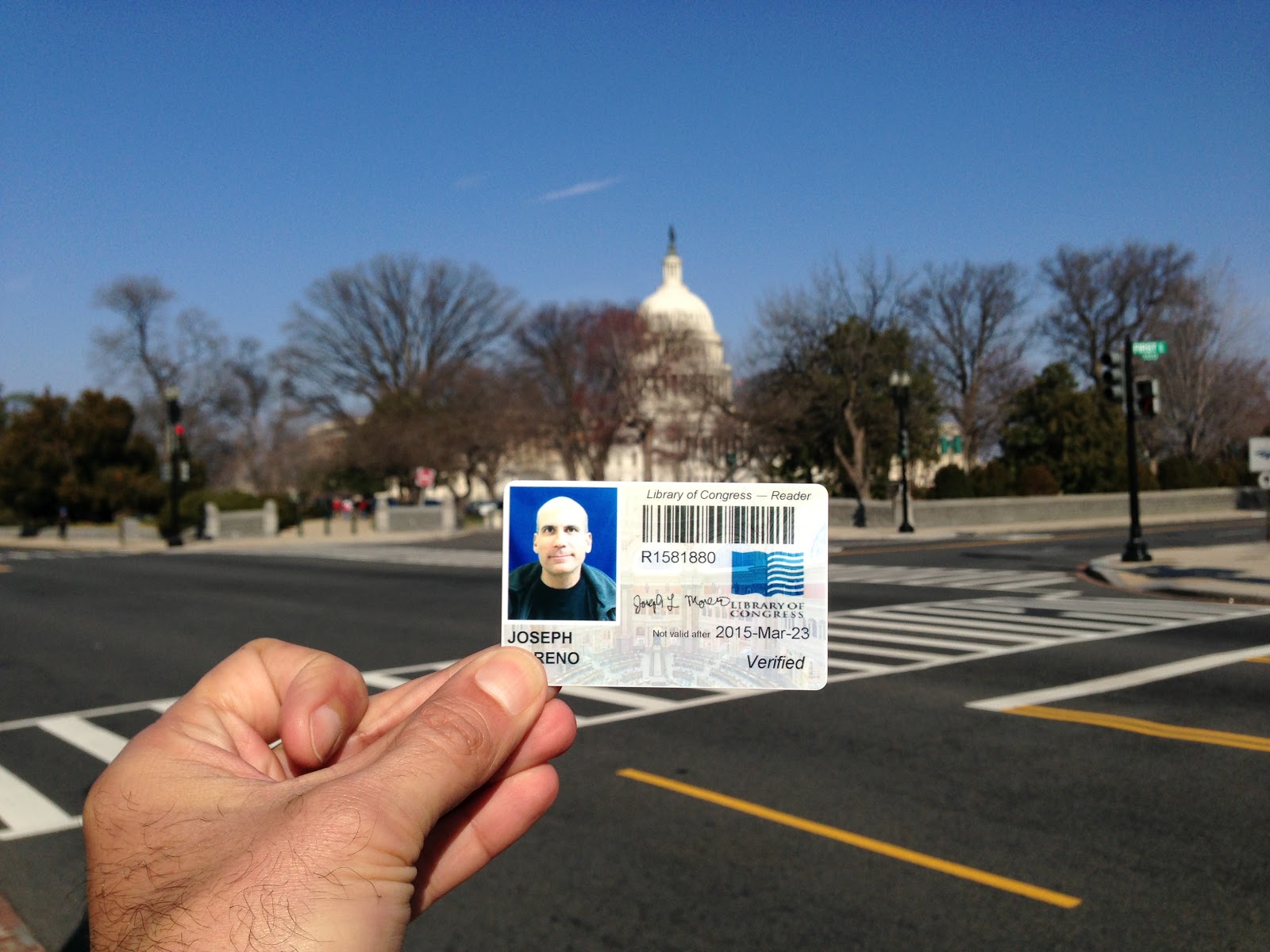 Mea Vita Carpe Diem Getting a Library Card at the Library of Congress